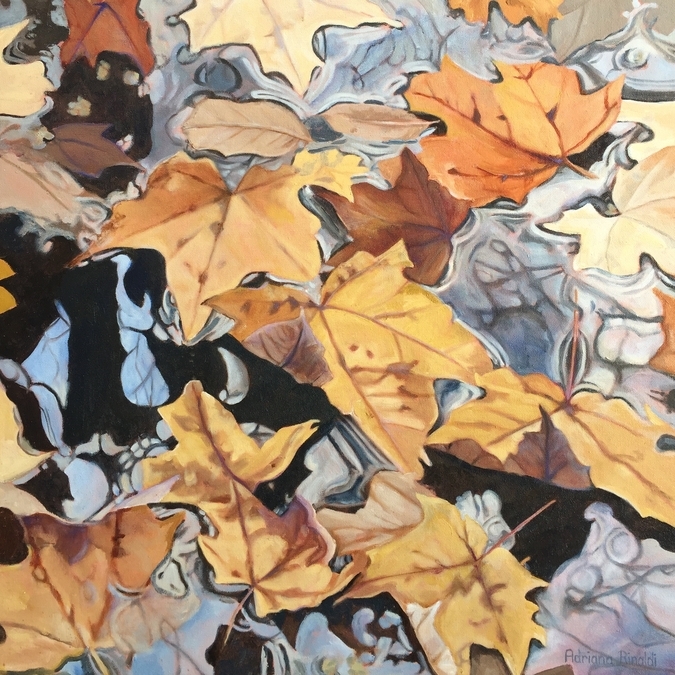 "A Leaf's Journey", Oil, 20x20, $650 - SOLD