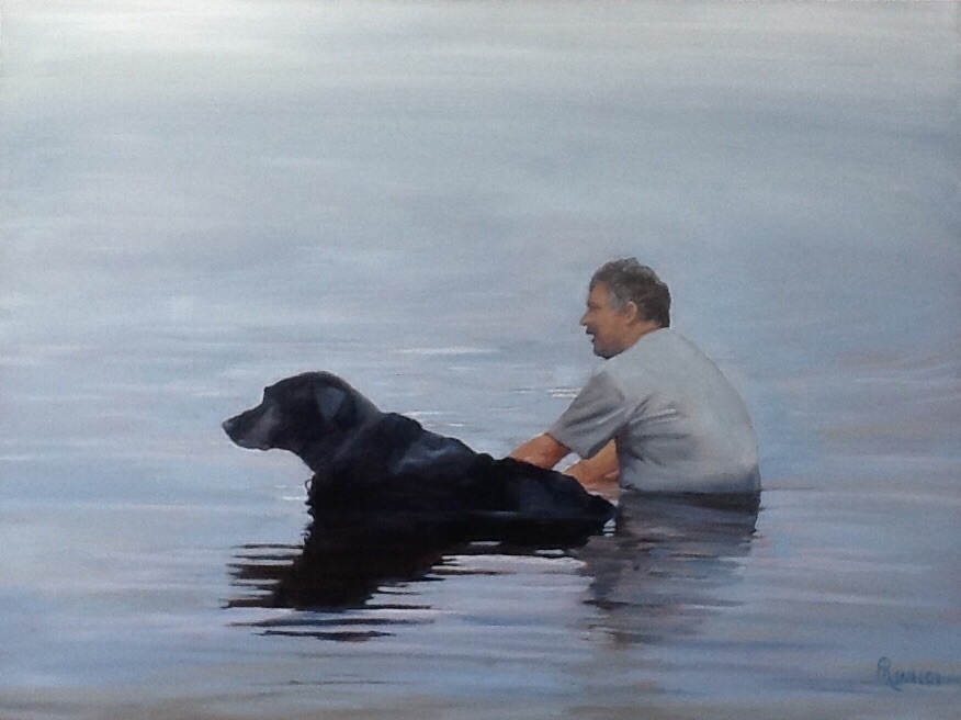 Commission for Tims Retirement "Tim and Buster - Dog Day Afternoon"