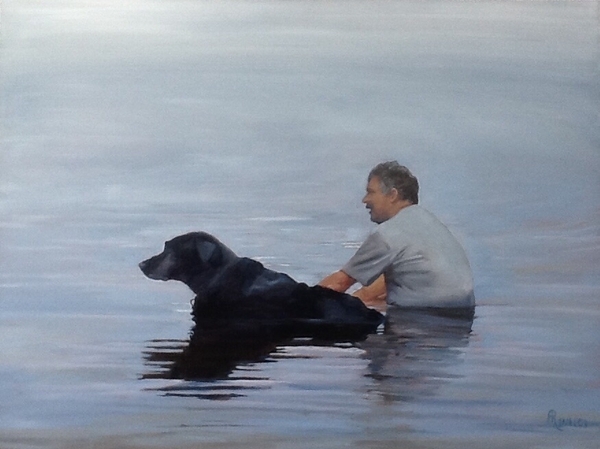 Commission for Tims Retirement "Tim and Buster - Dog Day Afternoon"