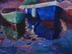 Dockside Reflections, Oil, 36 x 48 - SOLD
