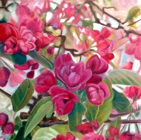 Fruit Blossom, Oil, 24x24