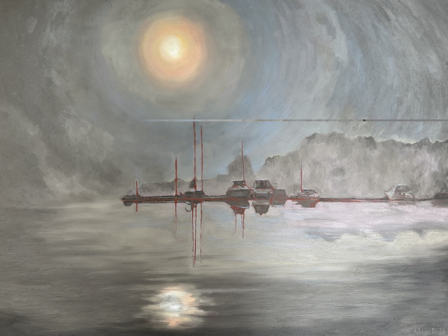 Heavenly Haze, Oil, 30x40, (commision)