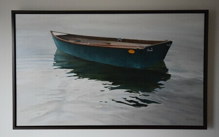 MY Grandfathera Boat, Oil, Commission, "on the wall"