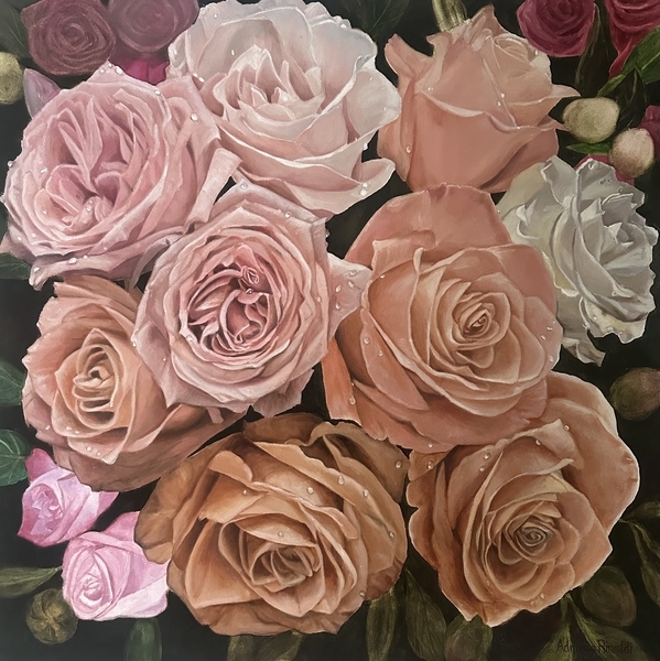 Ring Around the Rosie, 24x24, Oil SOLD