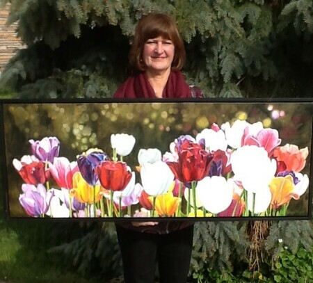 Springing into Action, Oil, 18x48 SOLD
