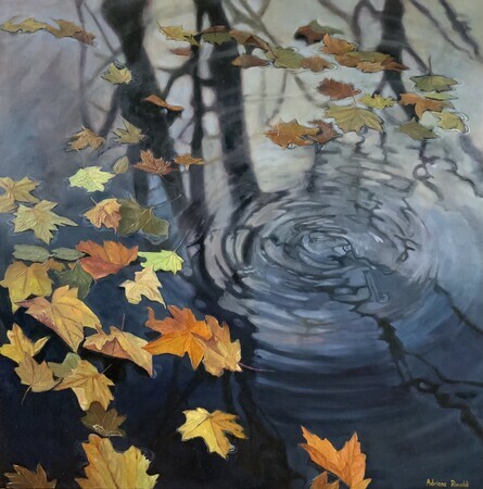 The Ripple Effect, Oil, 36x36- SOLD