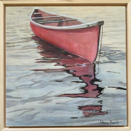 Waiting for You, Oil on Board, 12x12, comes with matching frame - SOLD